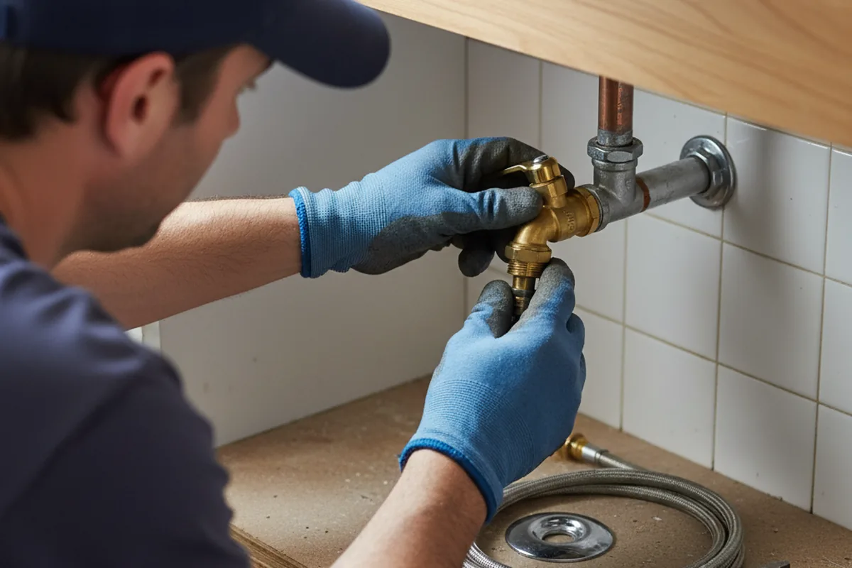 Shutoff valve and fitting work during Emergency Plumbing in Bohemia